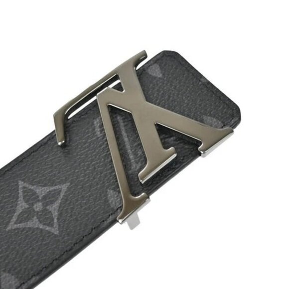 LOUIS VUITTON LV Initiales Belt 40mm 85/34 Monogram Eclipse Black M9043 70RL372
